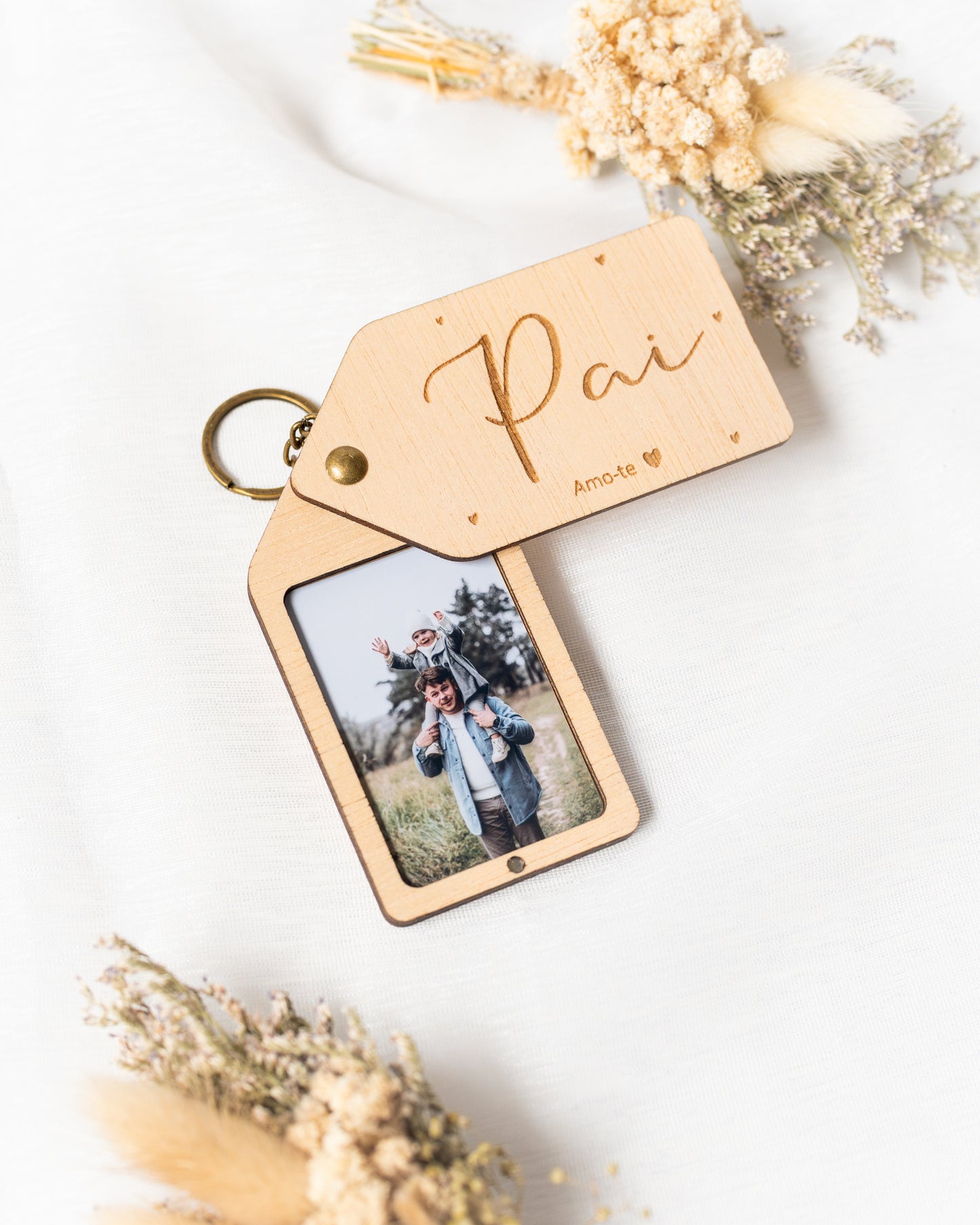 Porta-chaves com fotografia