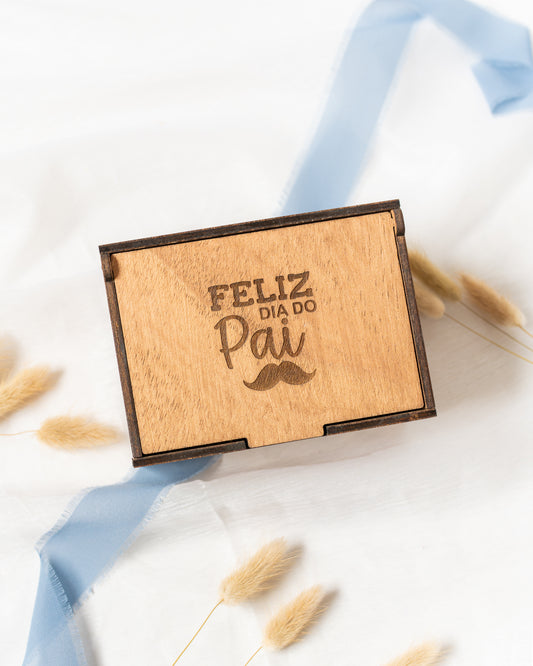 Conjunto de Caixa com Porta-chaves com fotografia