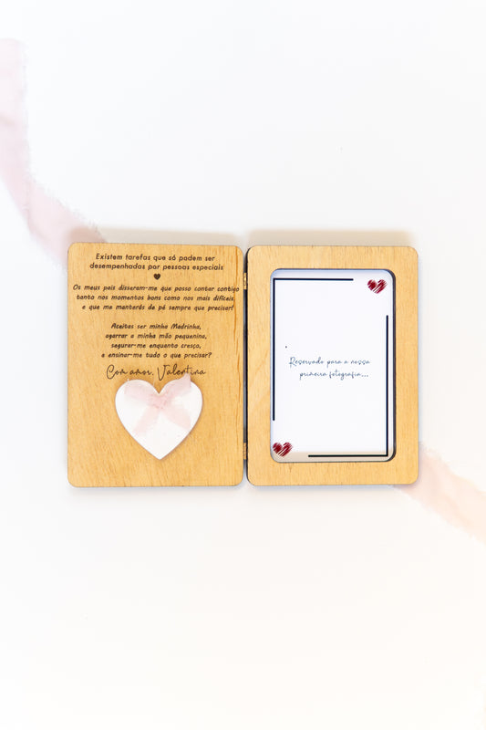 Moldura com Gesso - Convite de Padrinhos