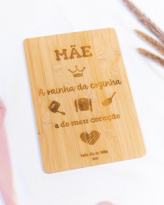 Tábuas de cozinha em bambu - Dia da Mãe