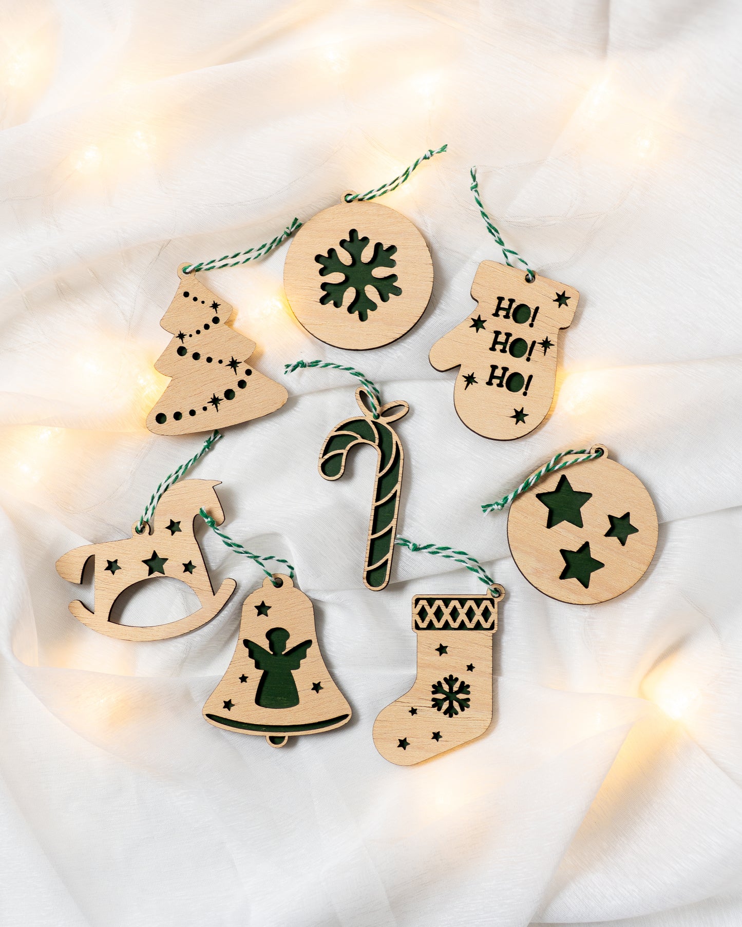 Conjunto de pendentes Natal