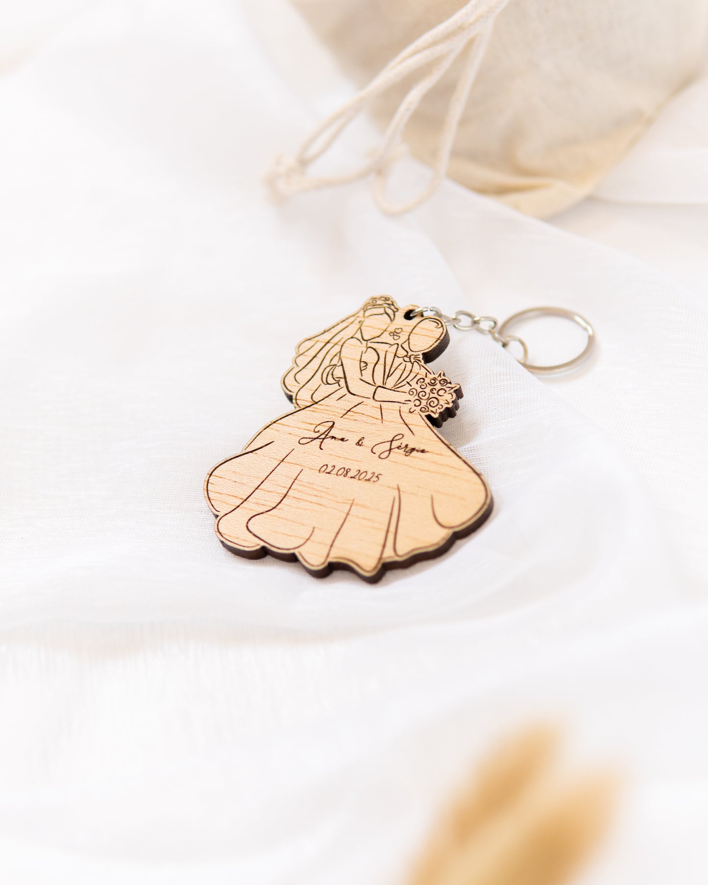 Porta-chaves Noivos