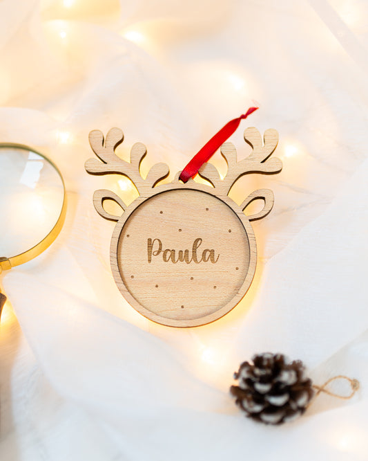 Pendente Rena Madeira