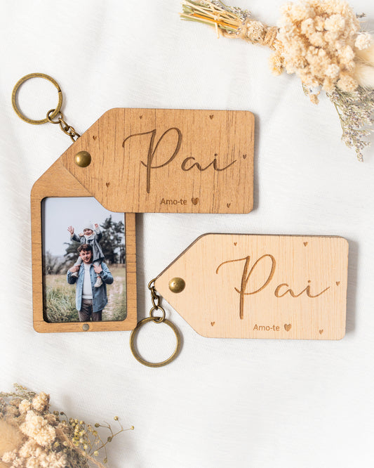 Porta-chaves com fotografia
