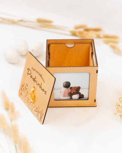 Cubo com fotografias