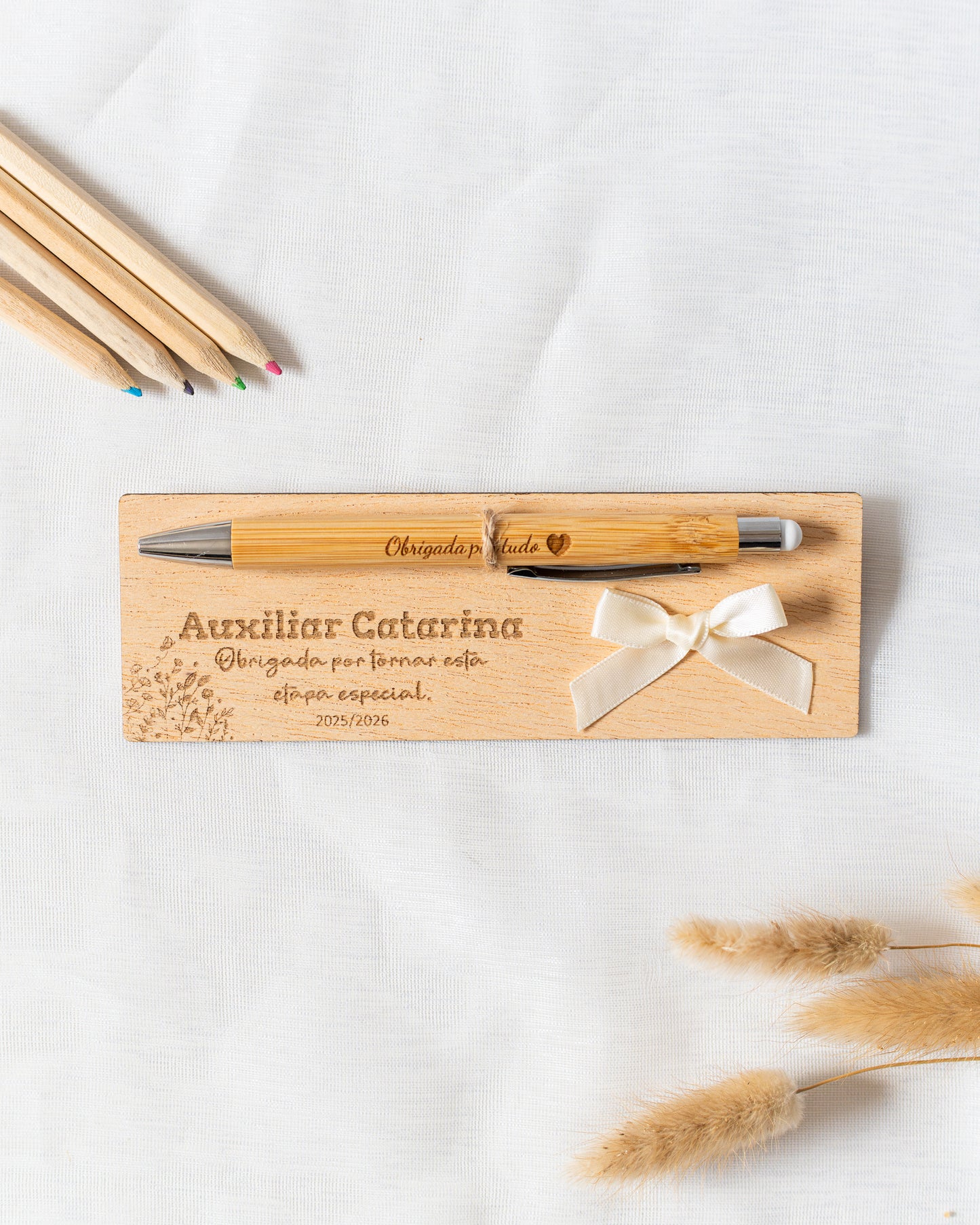 Caneta com Base Personalizada Final de ano letivo