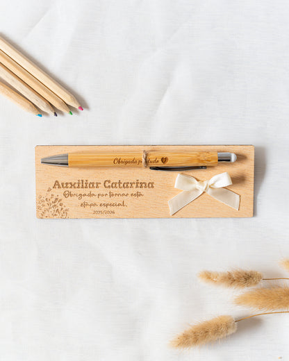 Caneta com Base Personalizada Final de ano letivo