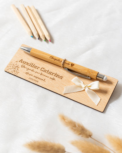 Caneta com Base Personalizada Final de ano letivo