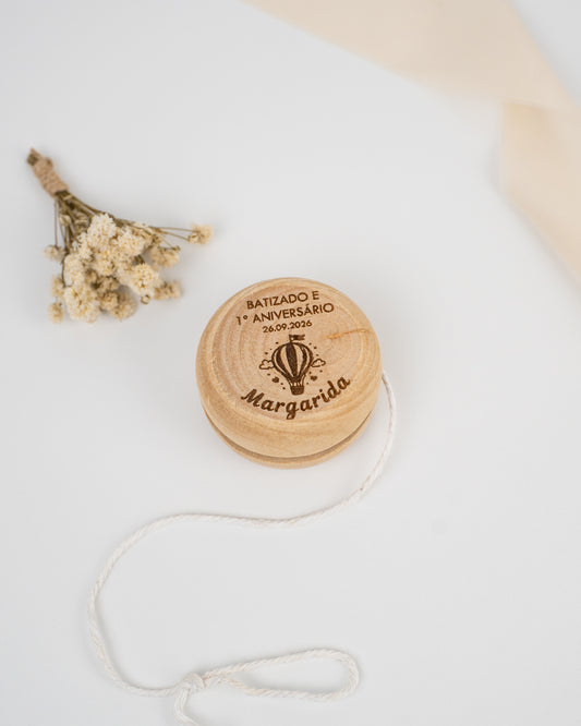 Lembrança Iôiô de madeira