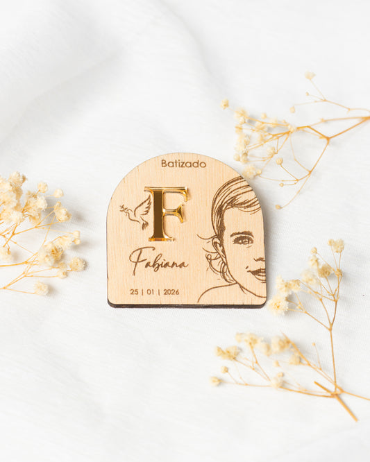 Lembrança Íman Placa com line art