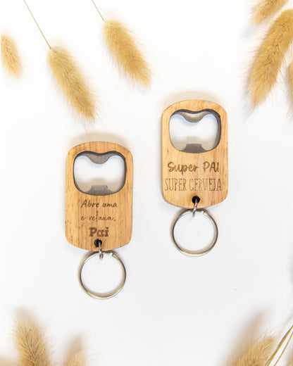 Abre caricas - Porta-chaves