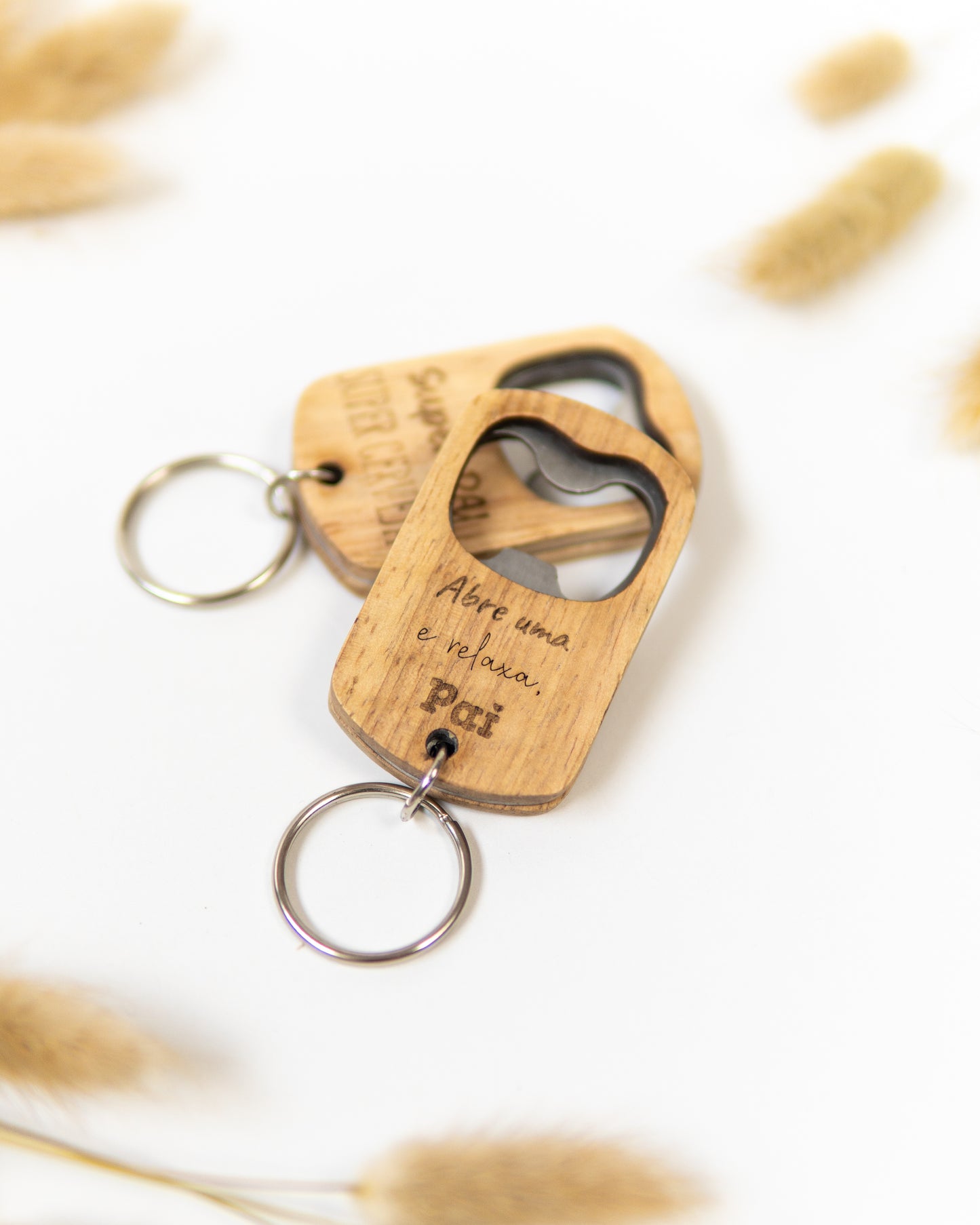 Abre caricas - Porta-chaves