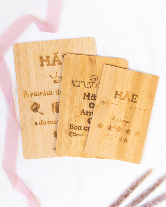 Tábuas de cozinha em bambu - Dia da Mãe
