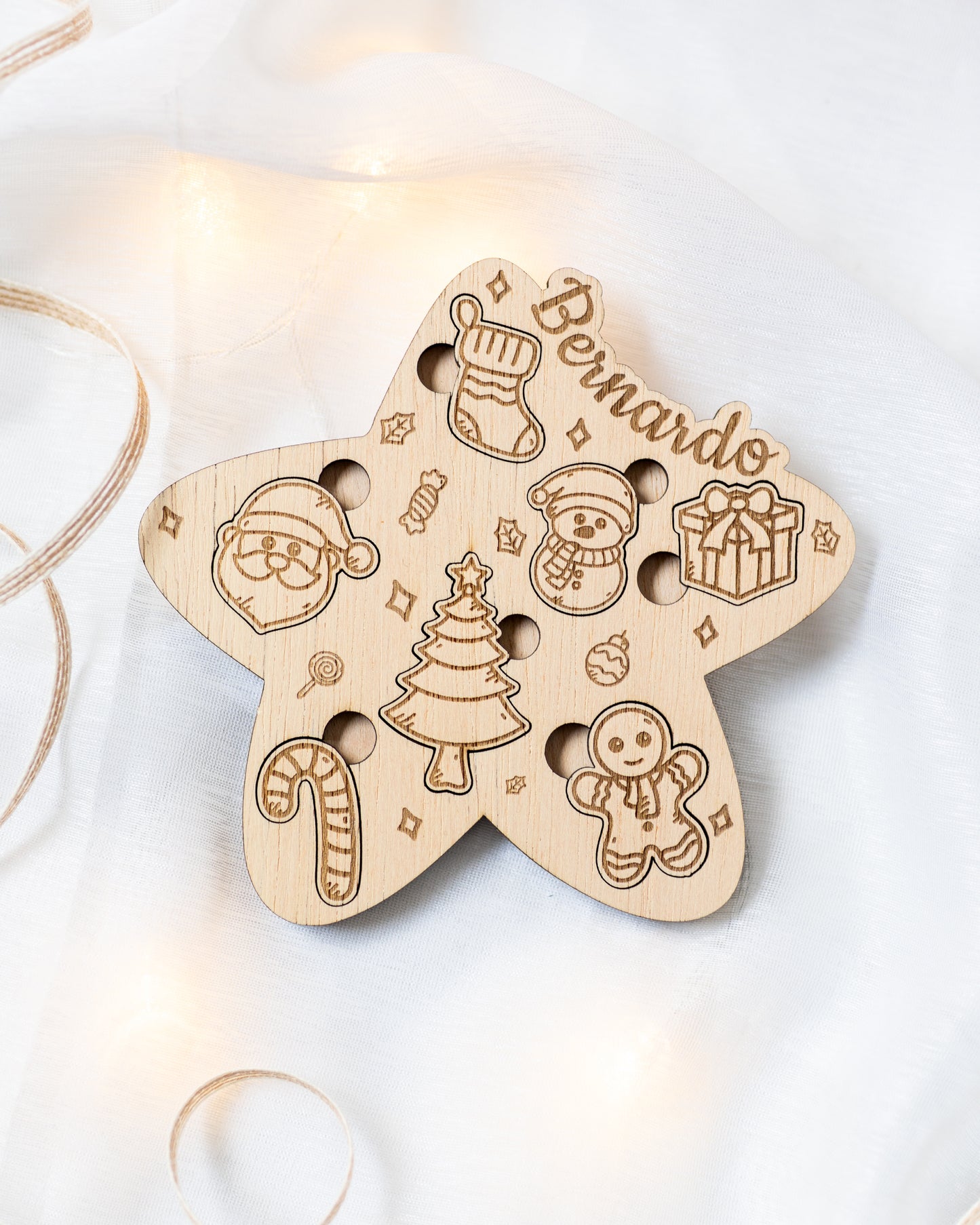 Jogo de encaixe para colorir Natal