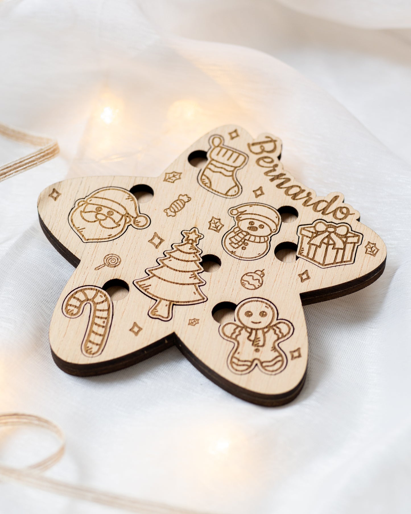 Jogo de encaixe para colorir Natal