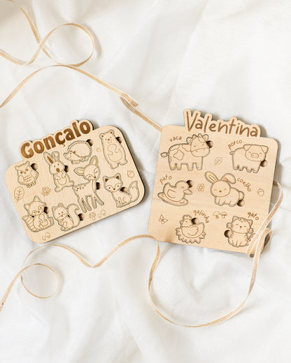 Jogo de encaixe para colorir