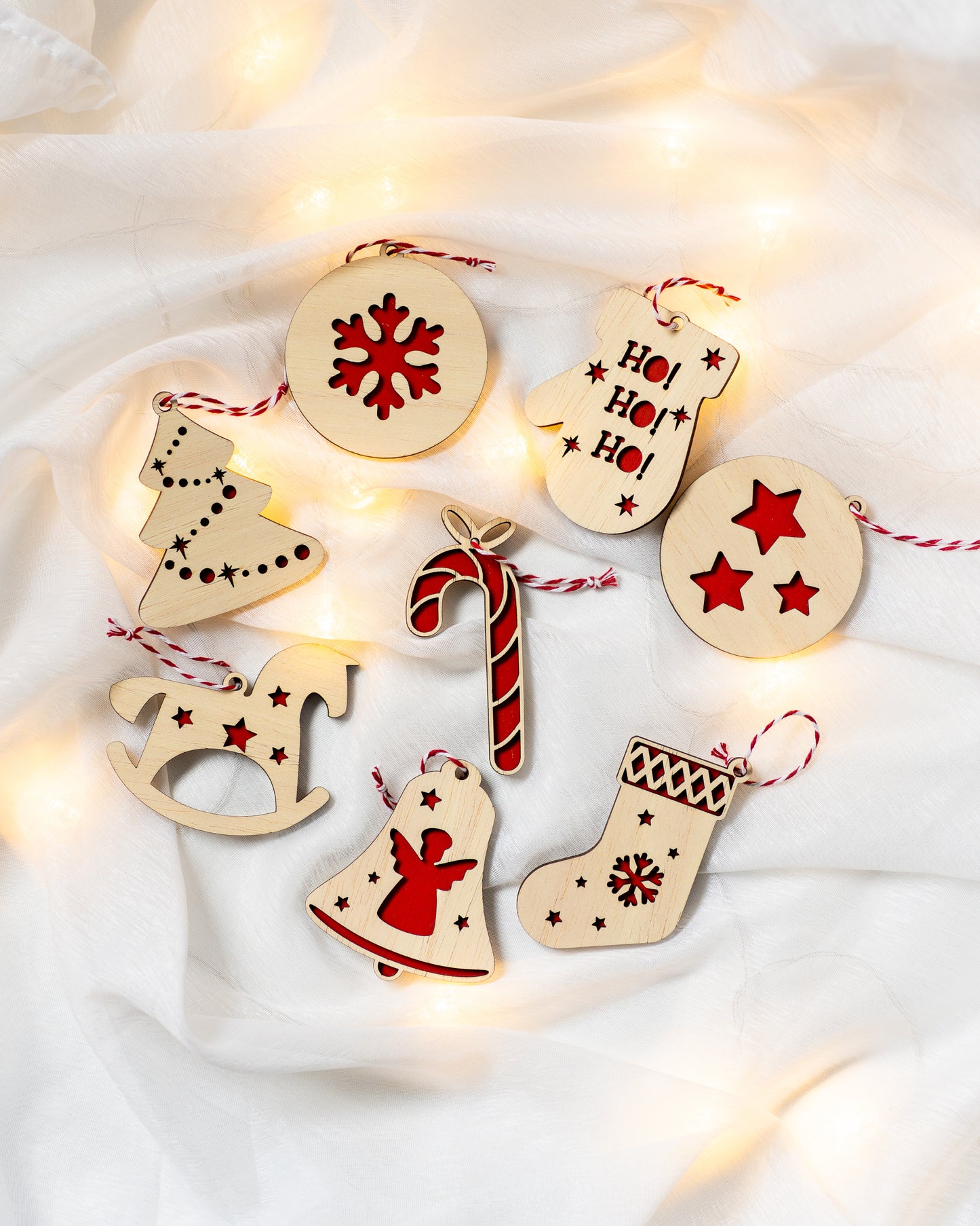 Conjunto de pendentes Natal