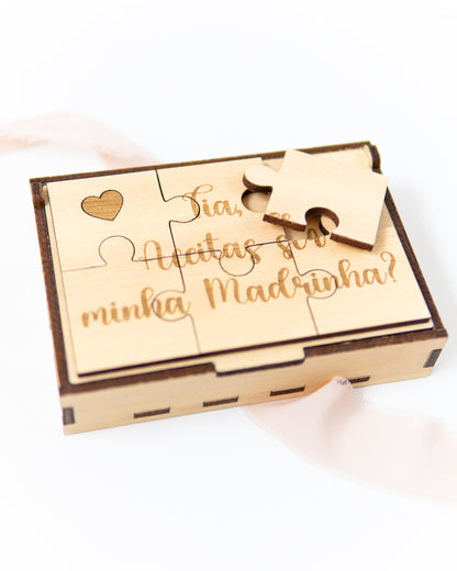 Puzzle Convite Padrinhos