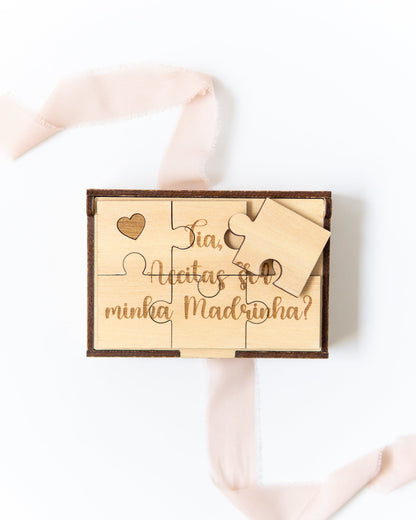 Puzzle Convite Padrinhos