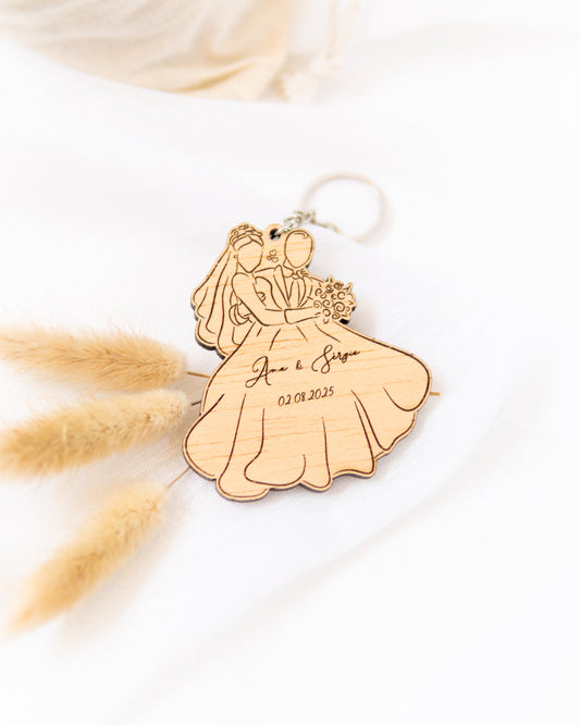 Porta-chaves Noivos